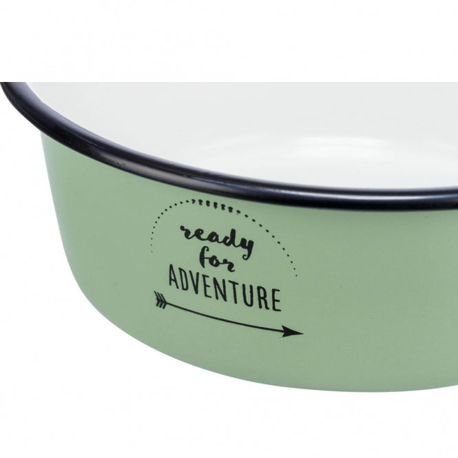 Napf aus Emaille/Edelstahl - ready for adventure 1,9 l/ø 21 cm