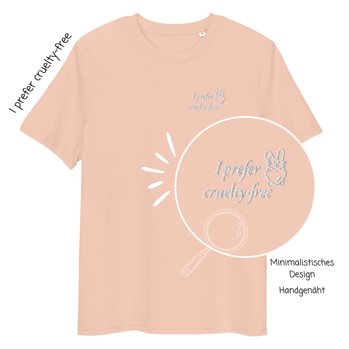 Cruelty free - Stick - Unisex-Bio-Baumwoll-T-Shirt