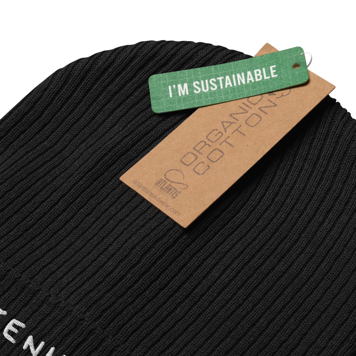 Pfotenherz gerippte Bio-Beanie