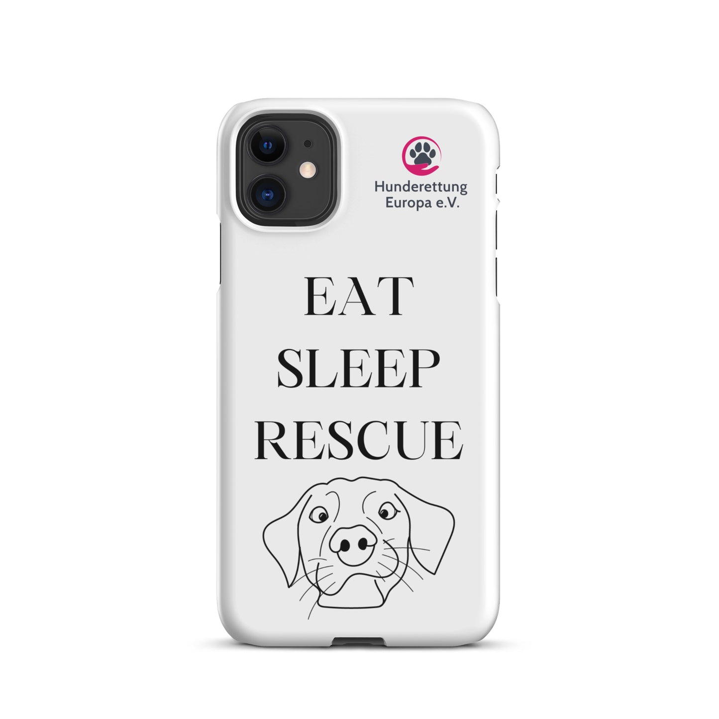 Eat sleep rescue x Hunderettung Europa e. V. IPhone Handyhülle