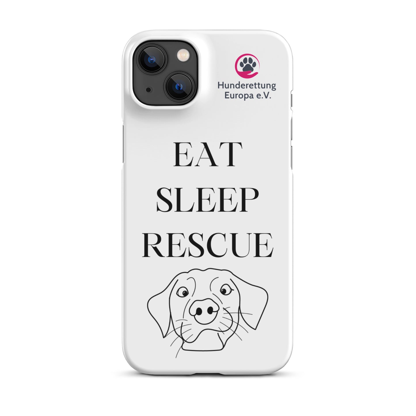 Eat sleep rescue x Hunderettung Europa e. V. IPhone Handyhülle