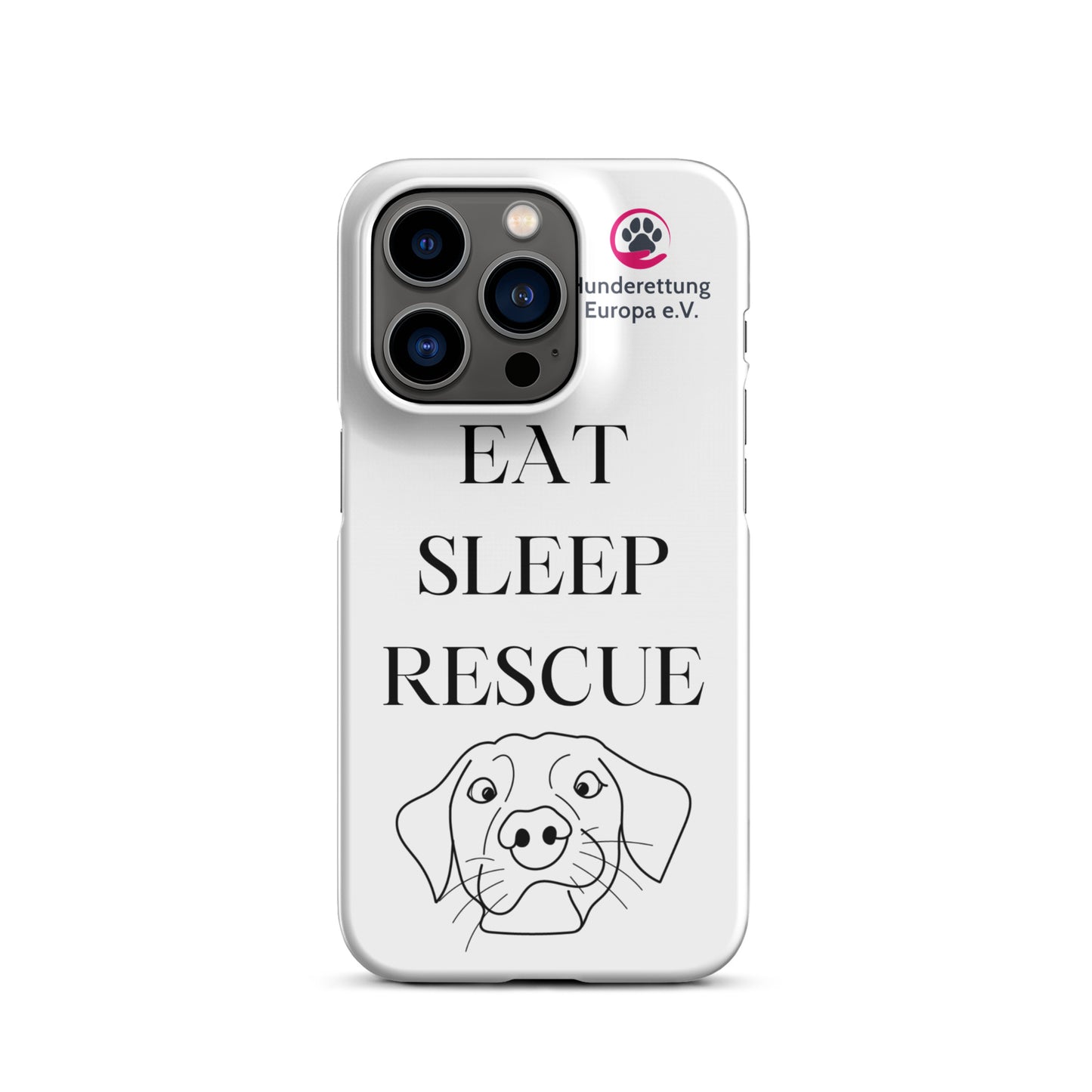 Eat sleep rescue x Hunderettung Europa e. V. IPhone Handyhülle