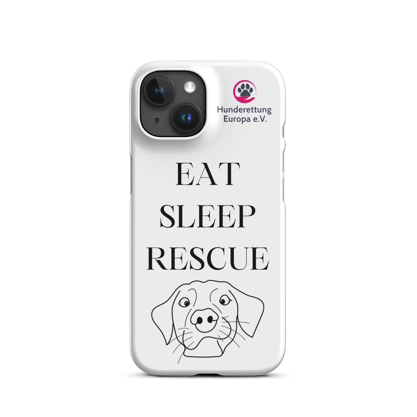 Eat sleep rescue x Hunderettung Europa e. V. IPhone Handyhülle