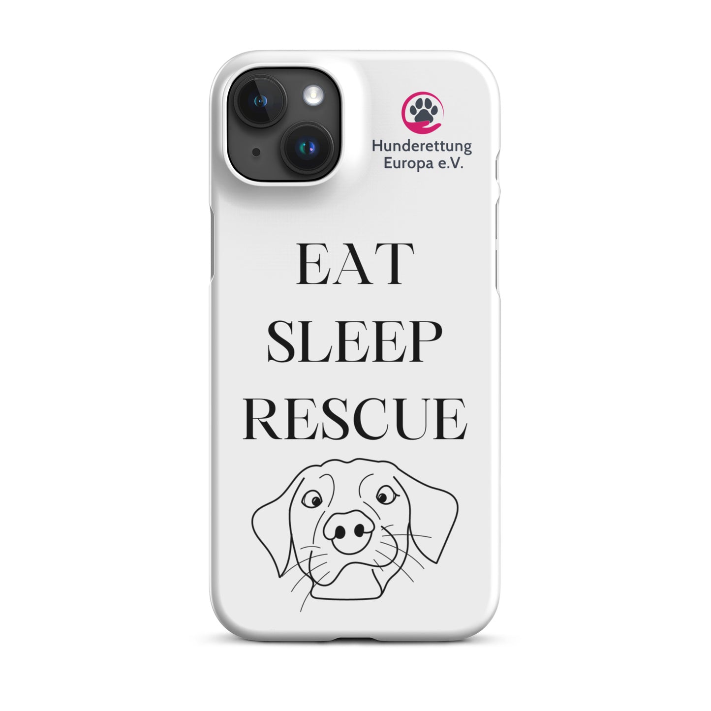 Eat sleep rescue x Hunderettung Europa e. V. IPhone Handyhülle