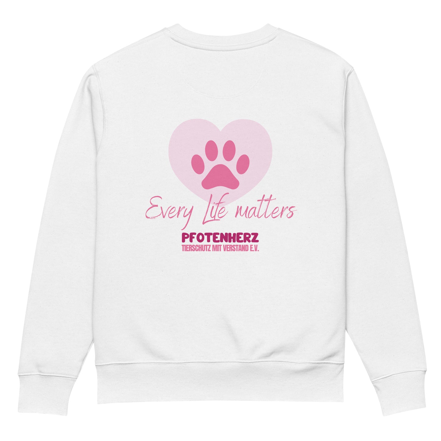 Pfotenherz Every Life matters Unisex Bio-Pullover