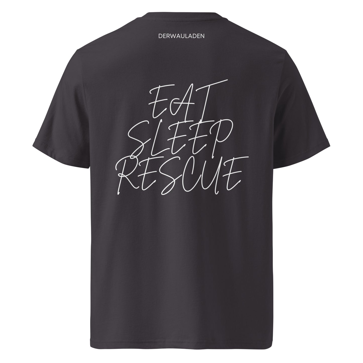 Eat Sleep Rescue // Unisex-Bio-Baumwoll-T-Shirt