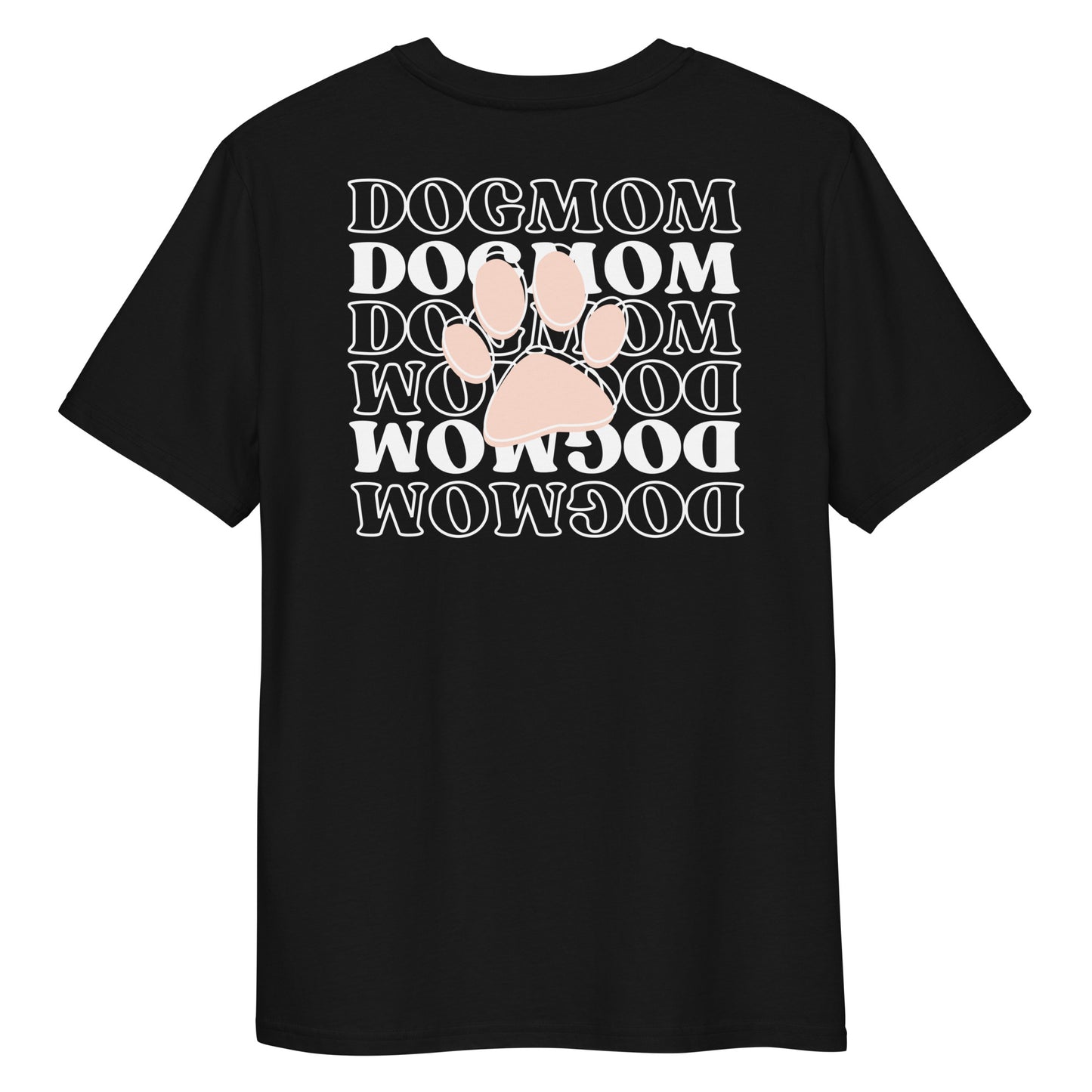 DOGMOM Paw black Bio-Baumwoll-T-Shirt