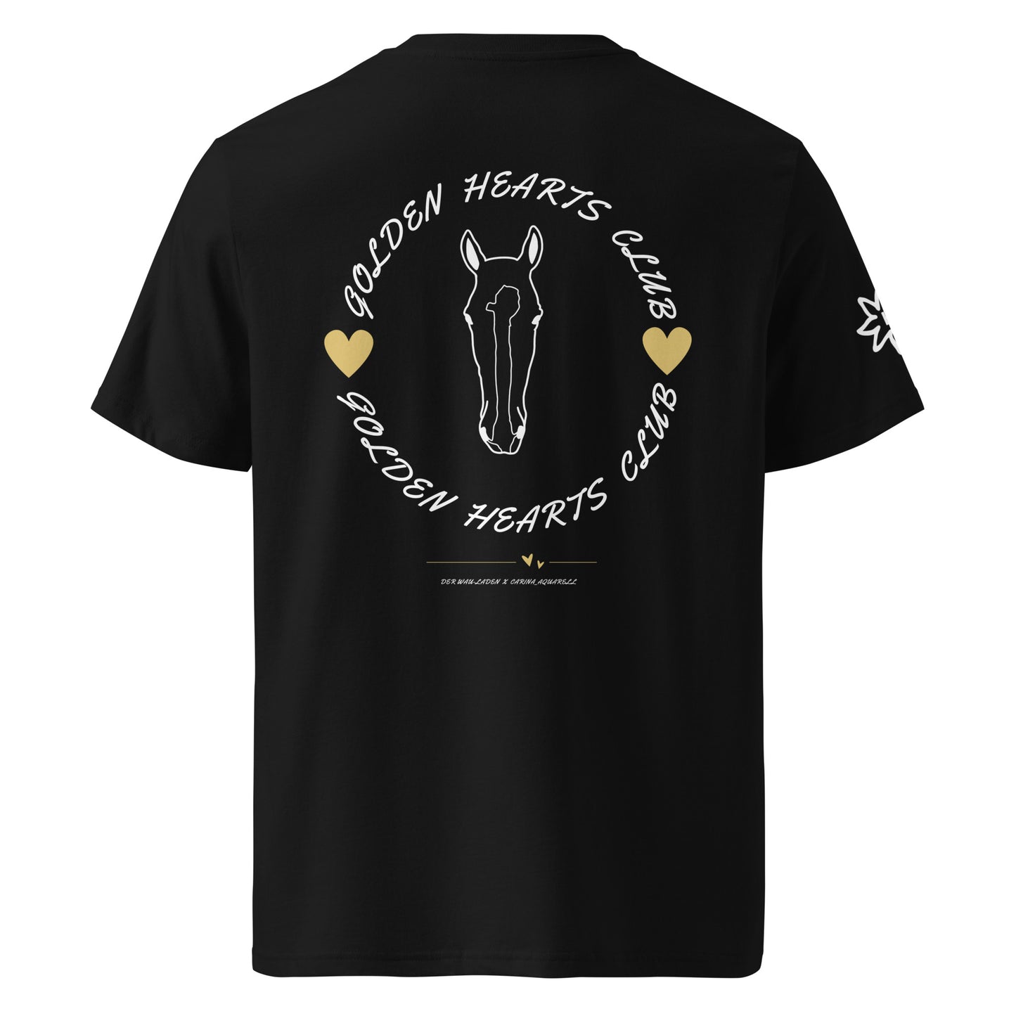 GOLDEN HEARTS CLUB Unisex-Bio-Baumwoll-T-Shirt