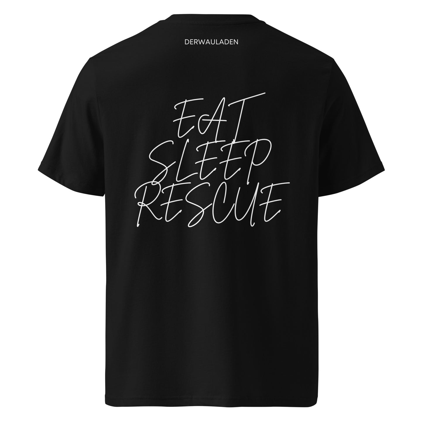 Eat Sleep Rescue // Unisex-Bio-Baumwoll-T-Shirt