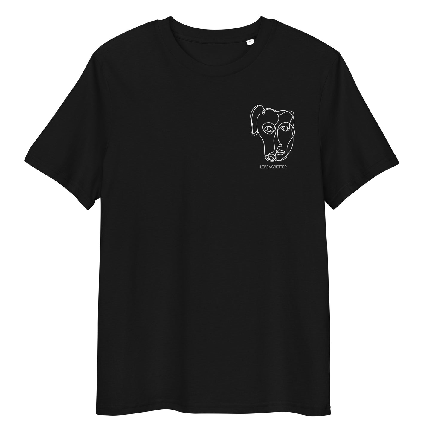 Lebensretter x Hunderettung Europa e.V. Bio-Baumwoll-T-Shirt dunkel