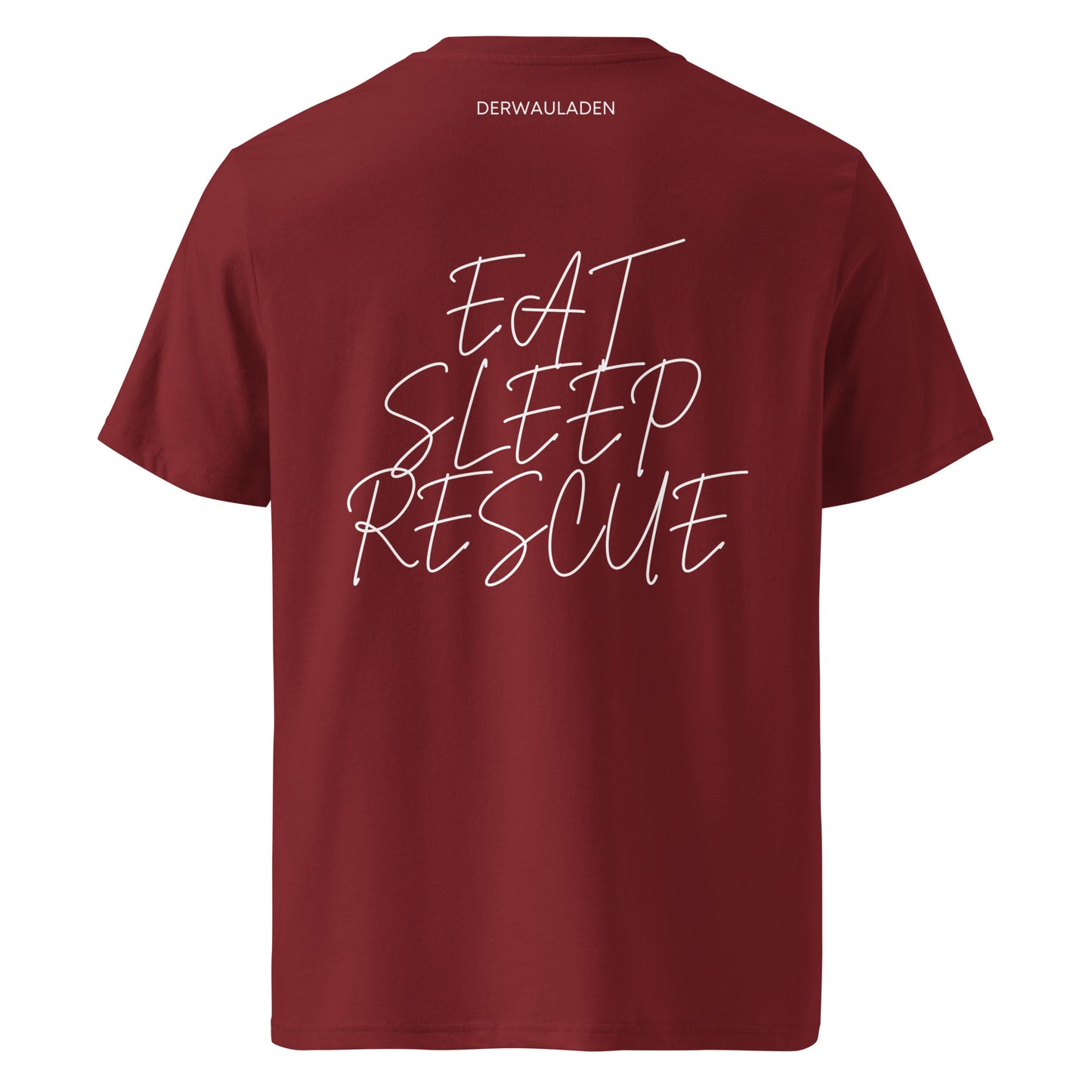 Eat Sleep Rescue // Unisex-Bio-Baumwoll-T-Shirt