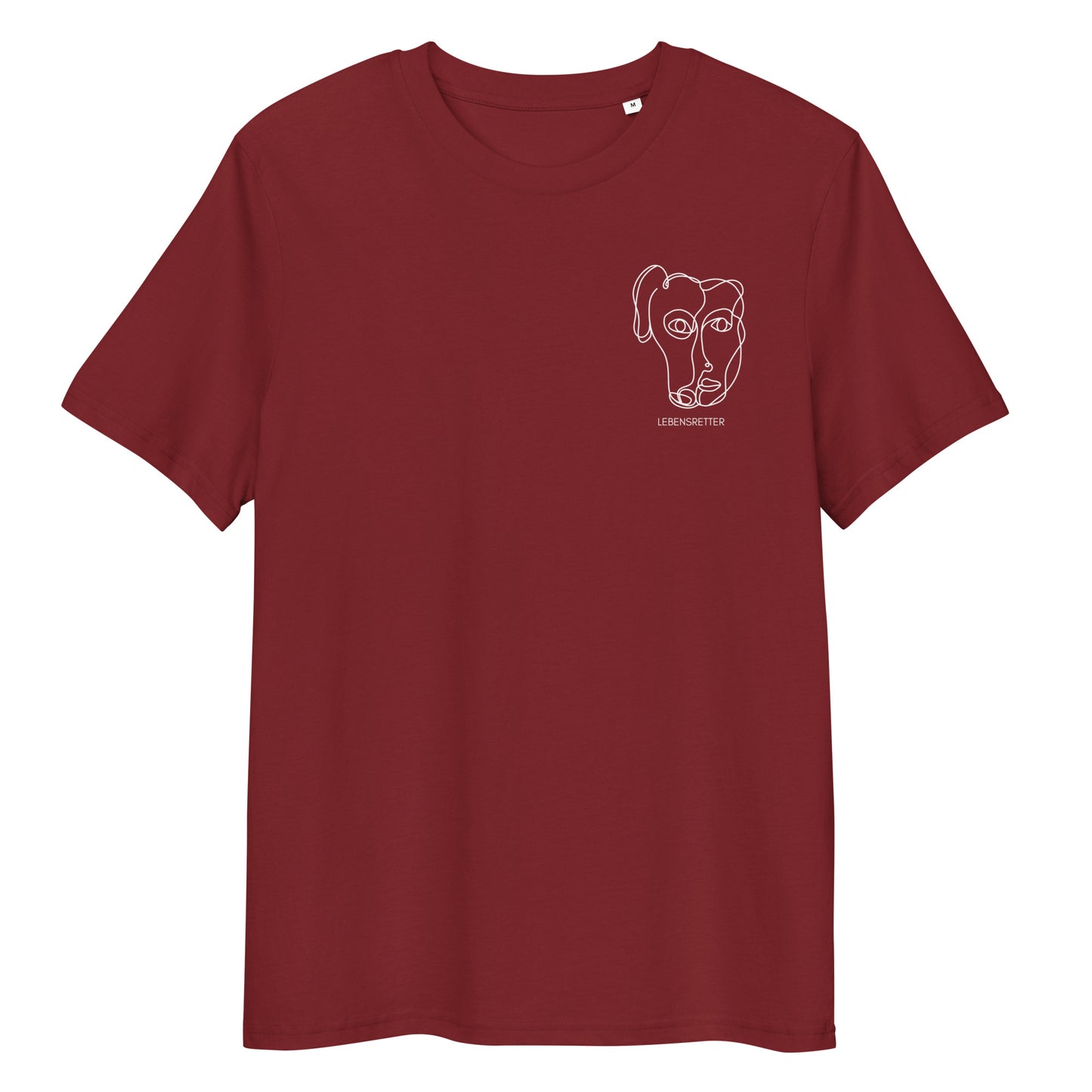 Lebensretter x Hunderettung Europa e.V. Bio-Baumwoll-T-Shirt dunkel