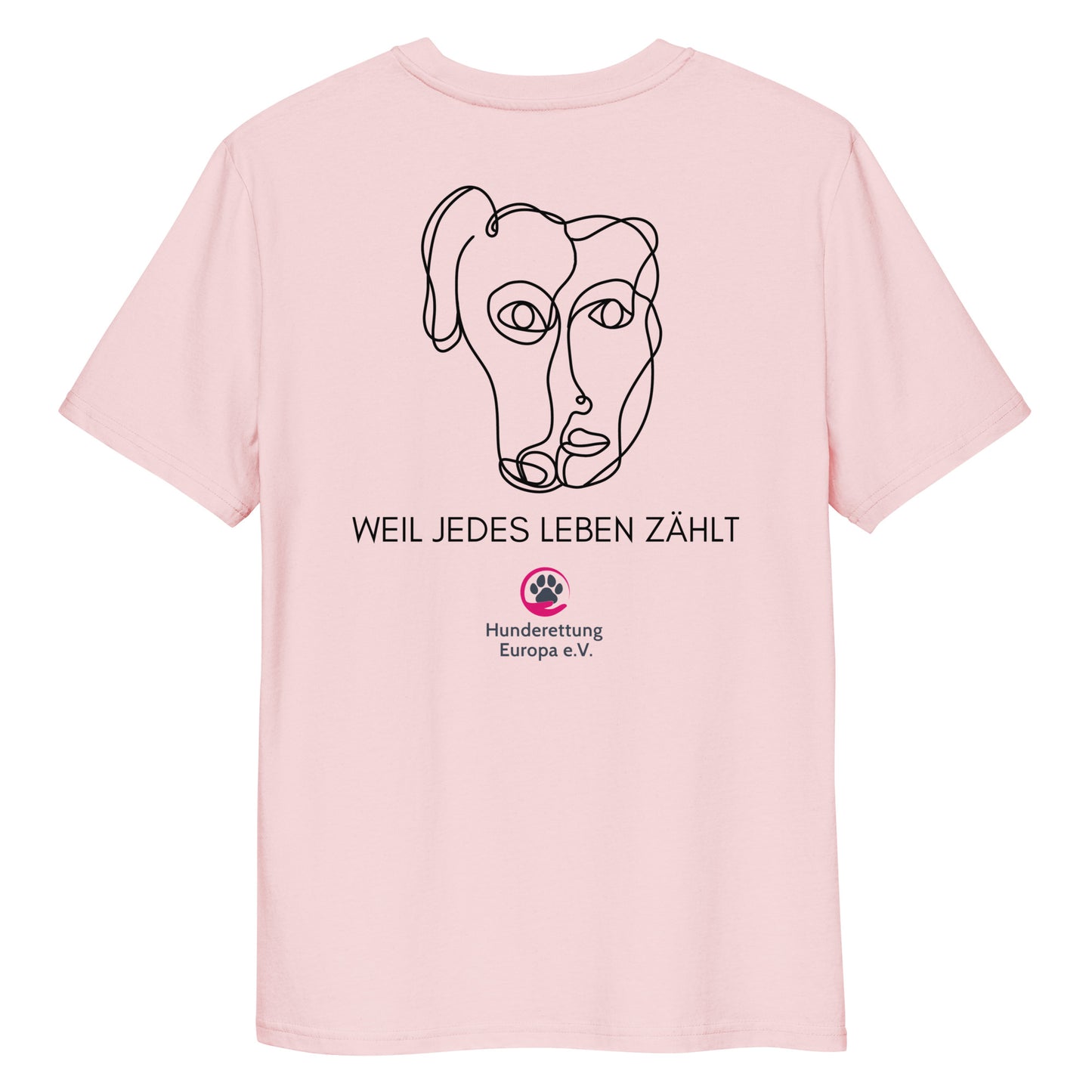 Lebensretter x Hunderettung Europa e.V. Bio-Baumwoll-T-Shirt