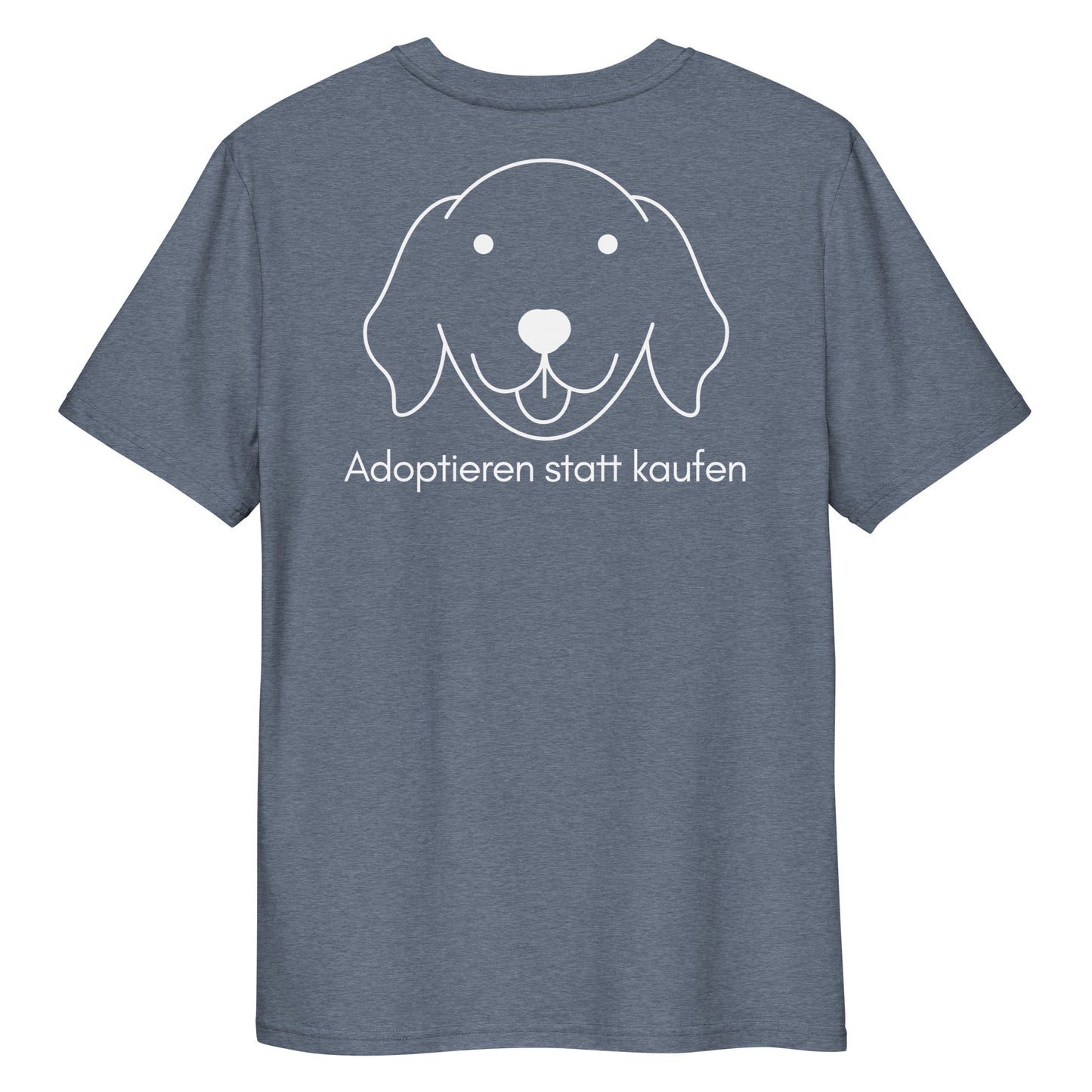 Adoptieren statt kaufen dunkel Bio-Baumwoll-T-Shirt