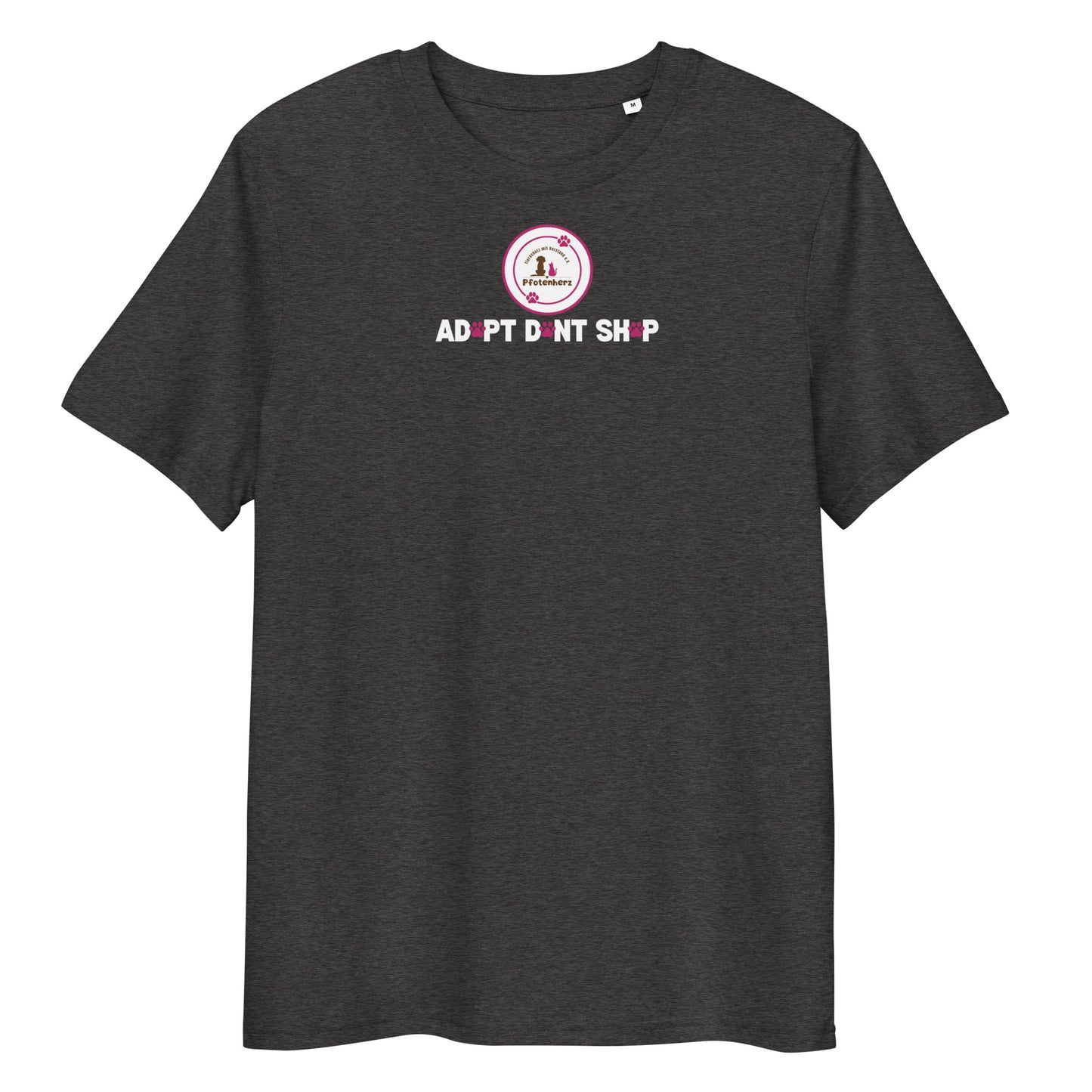 Pfotenherz You cant buy love Bio-Baumwoll-T-Shirt dunkel