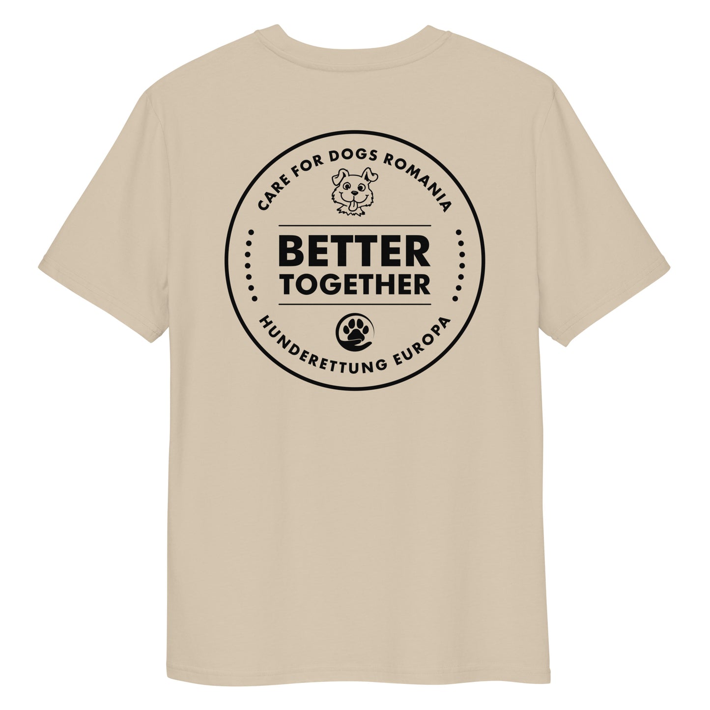 Better Together Hunderettung Europa e.V. & Care for Dogs Bio-Baumwoll-T-Shirt