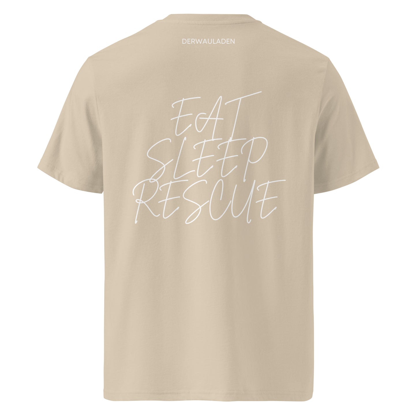 Eat Sleep Rescue // Unisex-Bio-Baumwoll-T-Shirt