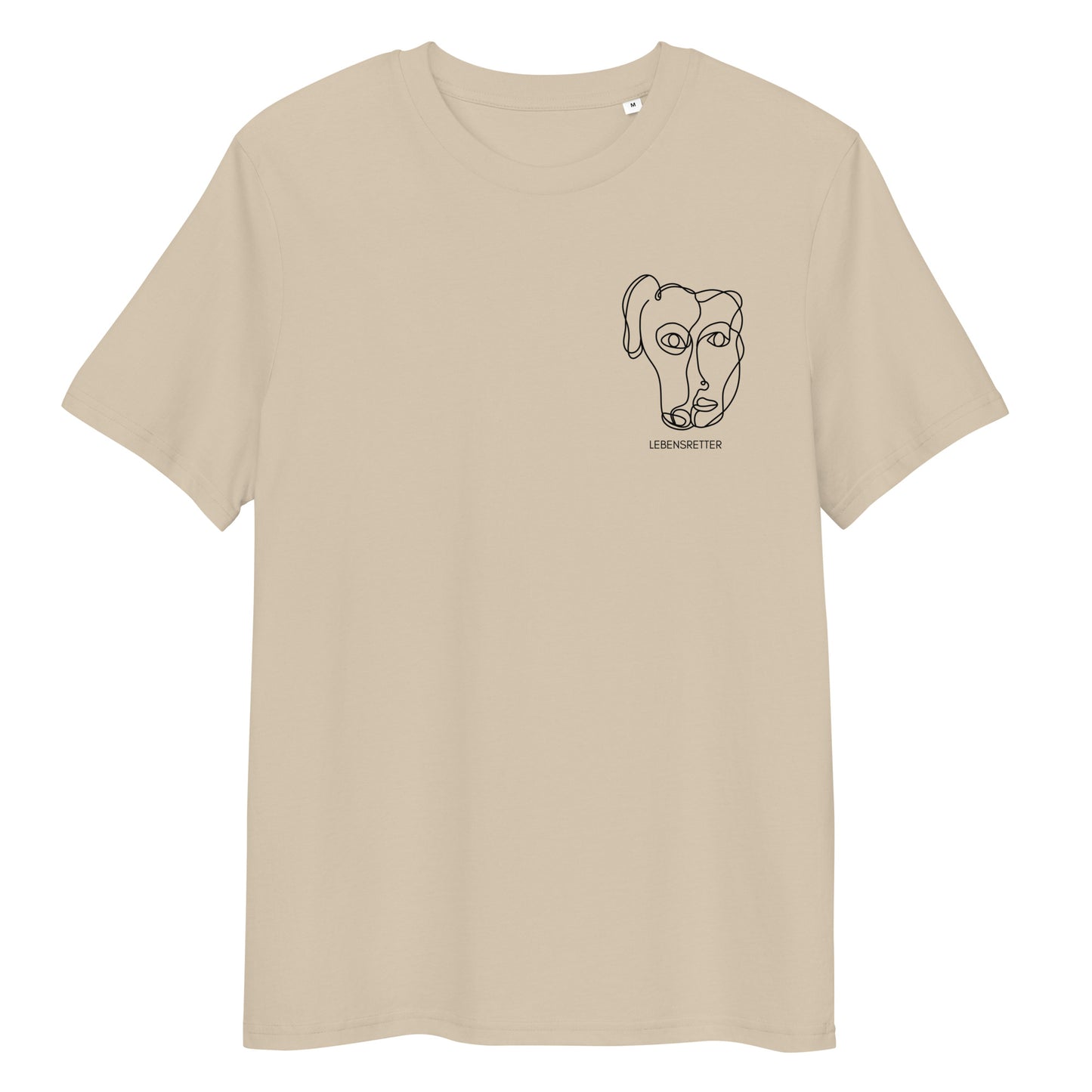 Lebensretter x Hunderettung Europa e.V. Bio-Baumwoll-T-Shirt