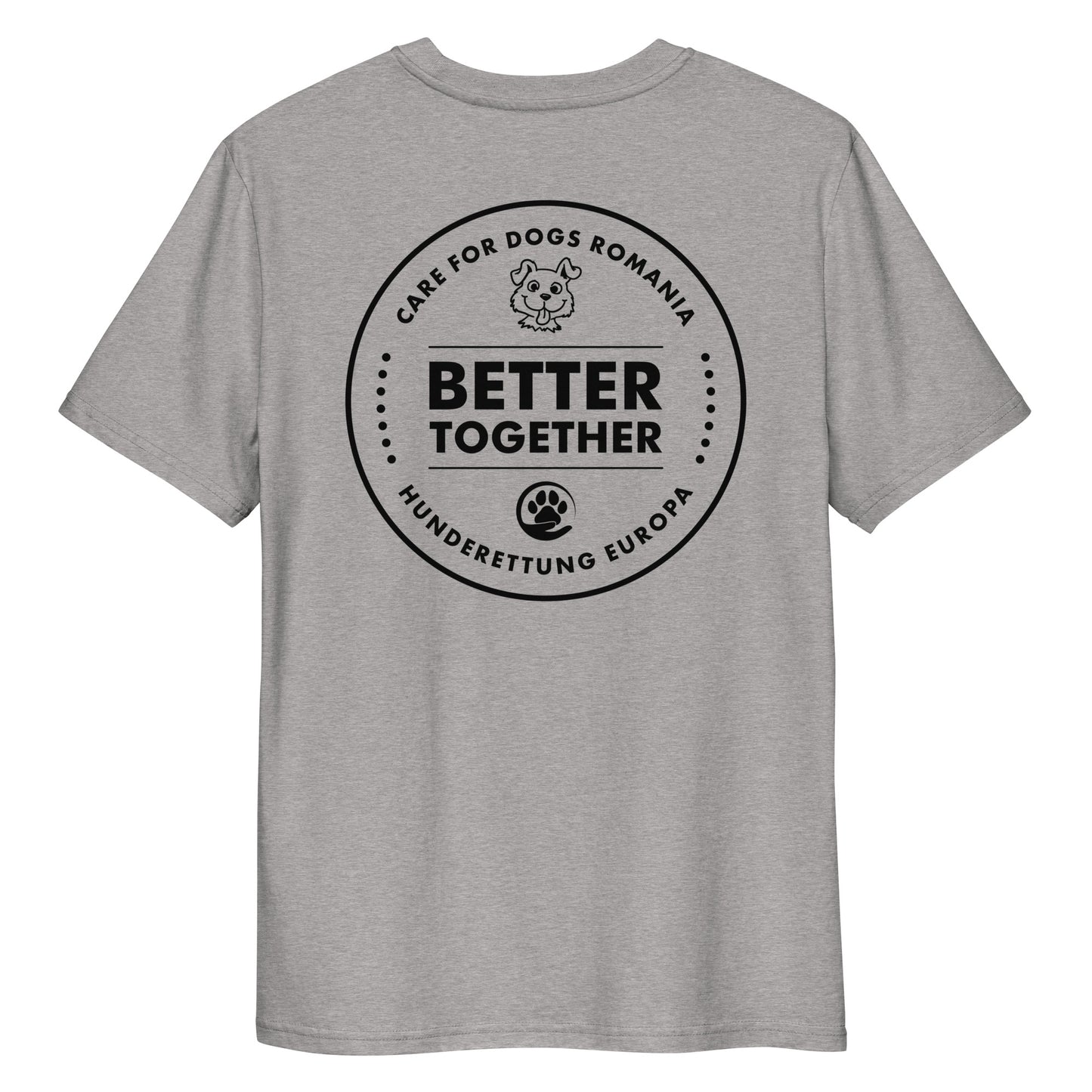 Better Together Hunderettung Europa e.V. & Care for Dogs Bio-Baumwoll-T-Shirt
