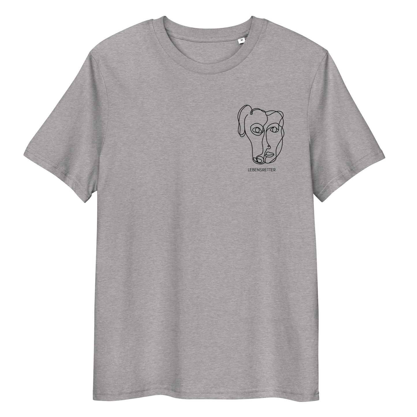 Lebensretter x Hunderettung Europa e.V. Bio-Baumwoll-T-Shirt