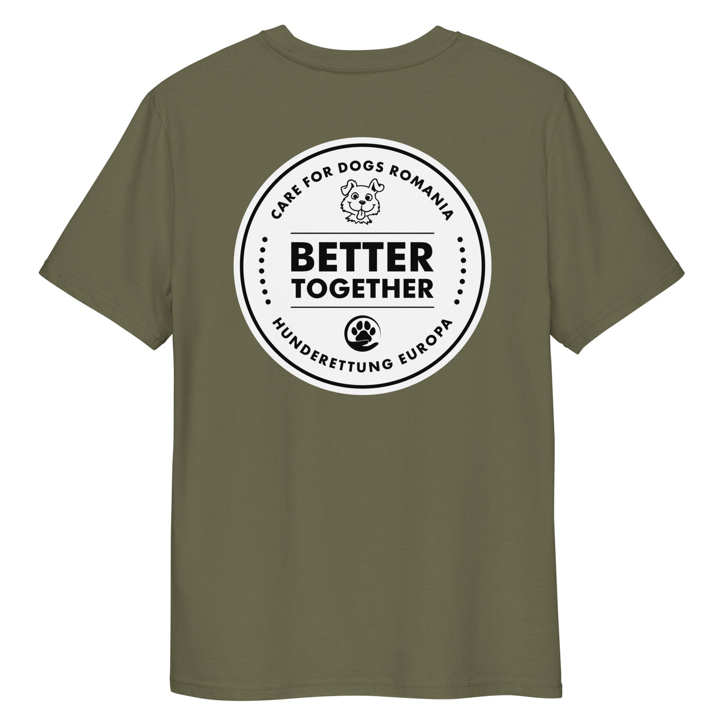 Better Together Hunderettung Europa e.V. & Care for Dogs Bio-Baumwoll-T-Shirt