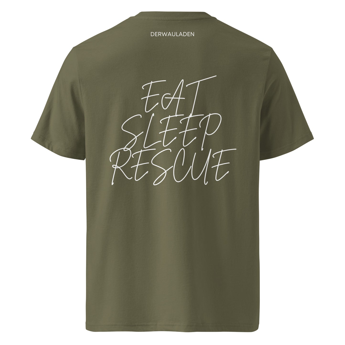 Eat Sleep Rescue // Unisex-Bio-Baumwoll-T-Shirt