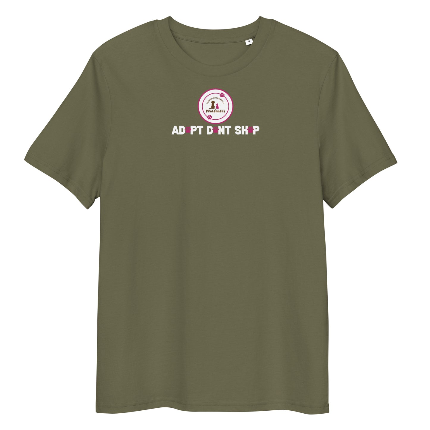 Pfotenherz You cant buy love Bio-Baumwoll-T-Shirt dunkel