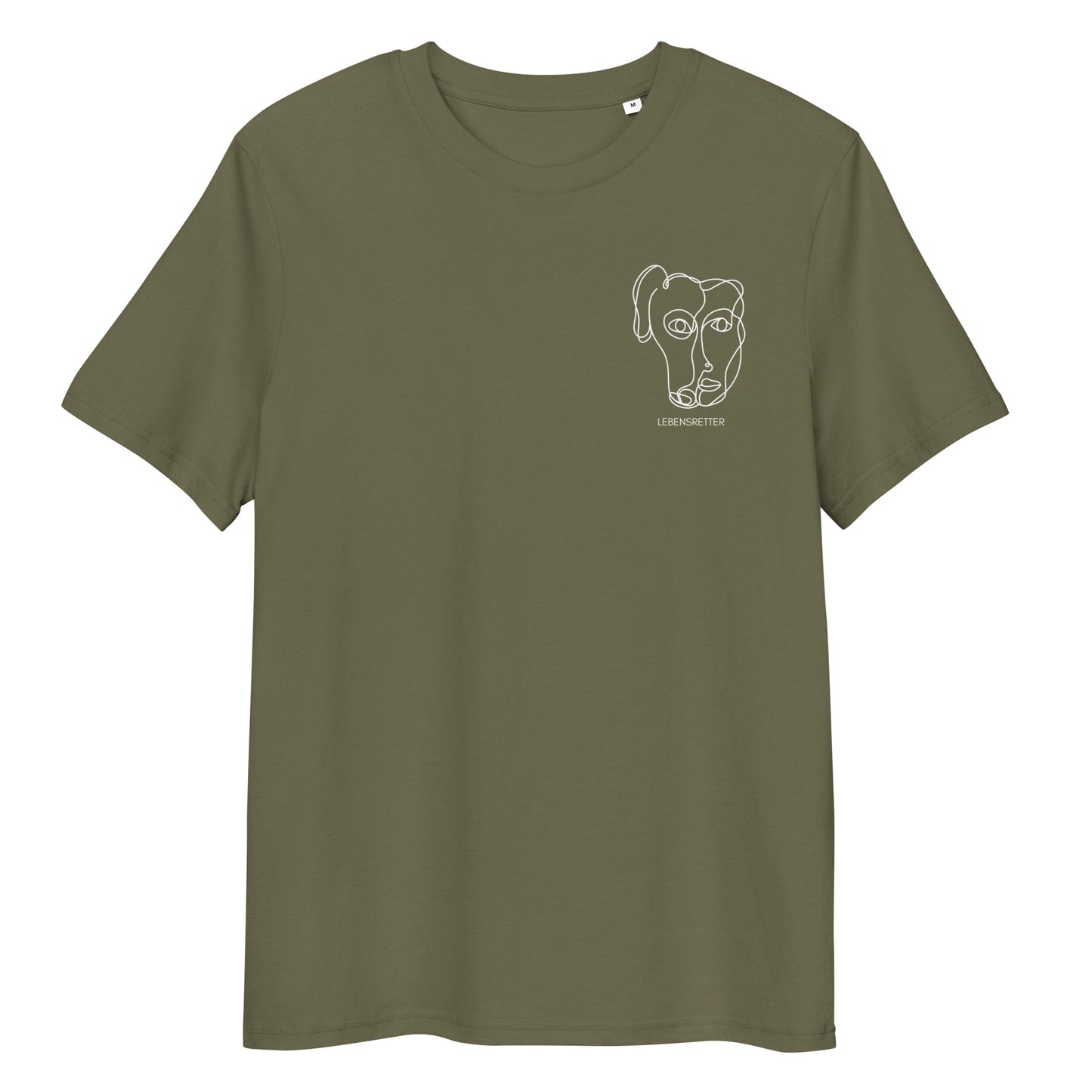 Lebensretter x Hunderettung Europa e.V. Bio-Baumwoll-T-Shirt dunkel