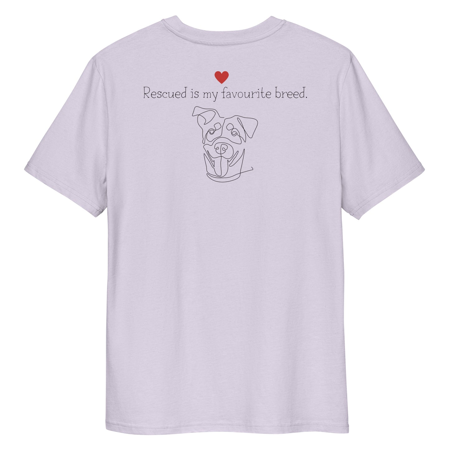 Rescued is my fav breed / Adopt dont shop Bio-Baumwoll-T-Shirt