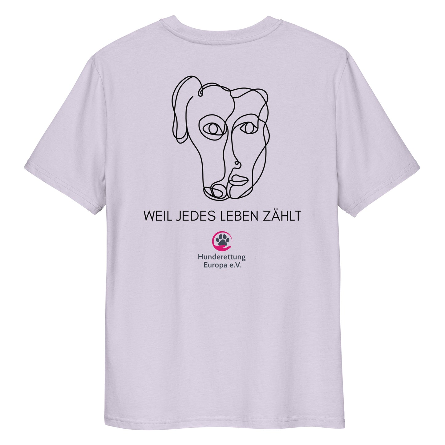 Lebensretter x Hunderettung Europa e.V. Bio-Baumwoll-T-Shirt