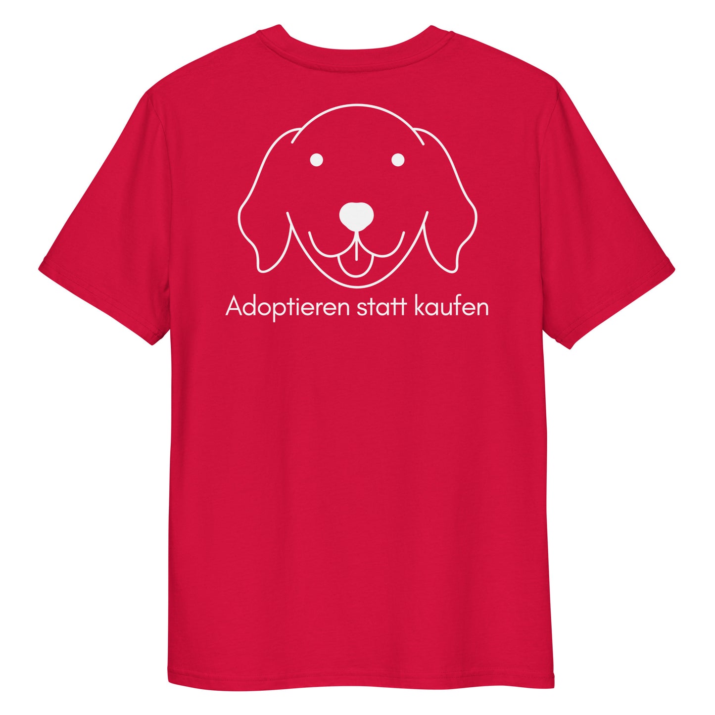Adoptieren statt kaufen dunkel Bio-Baumwoll-T-Shirt
