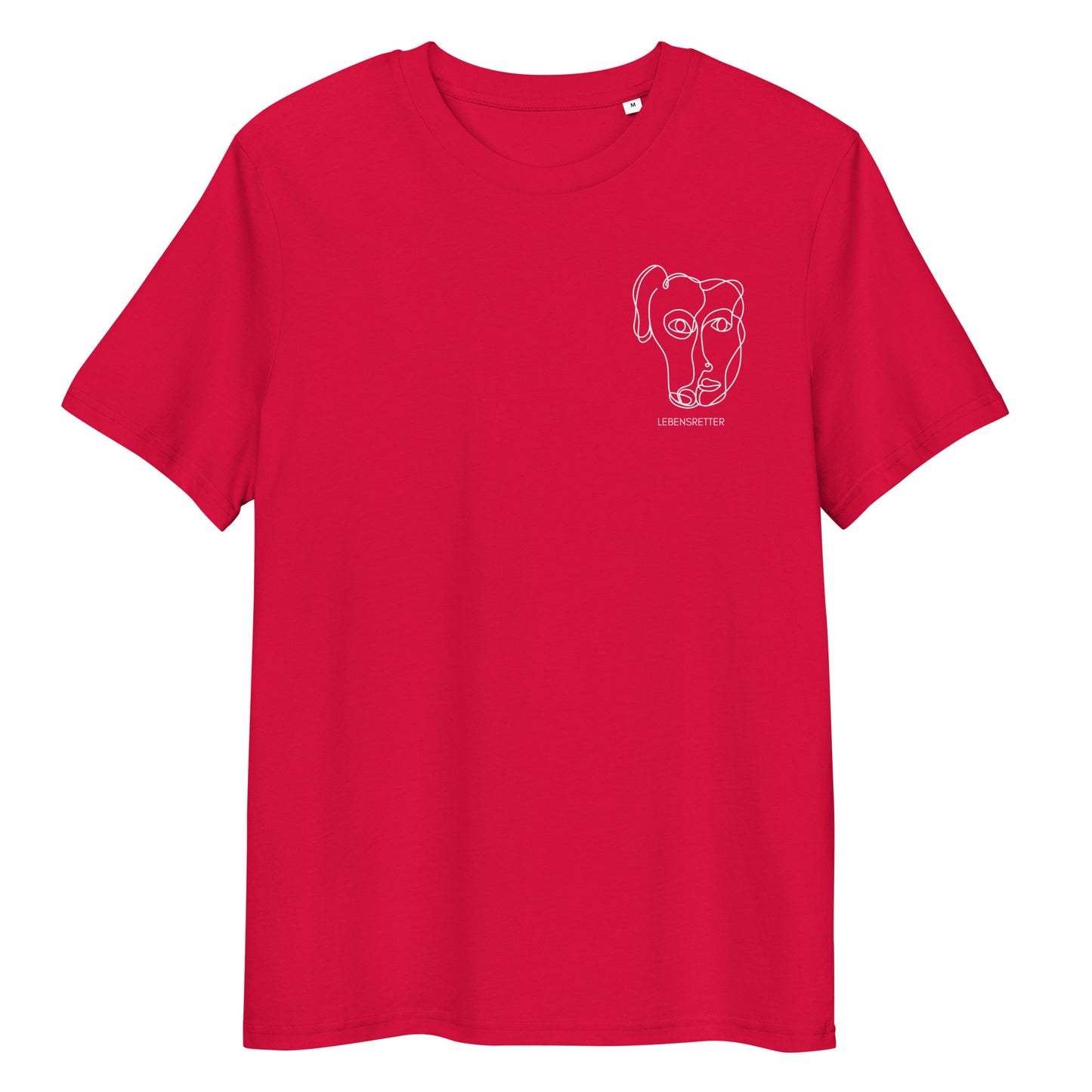 Lebensretter x Hunderettung Europa e.V. Bio-Baumwoll-T-Shirt dunkel