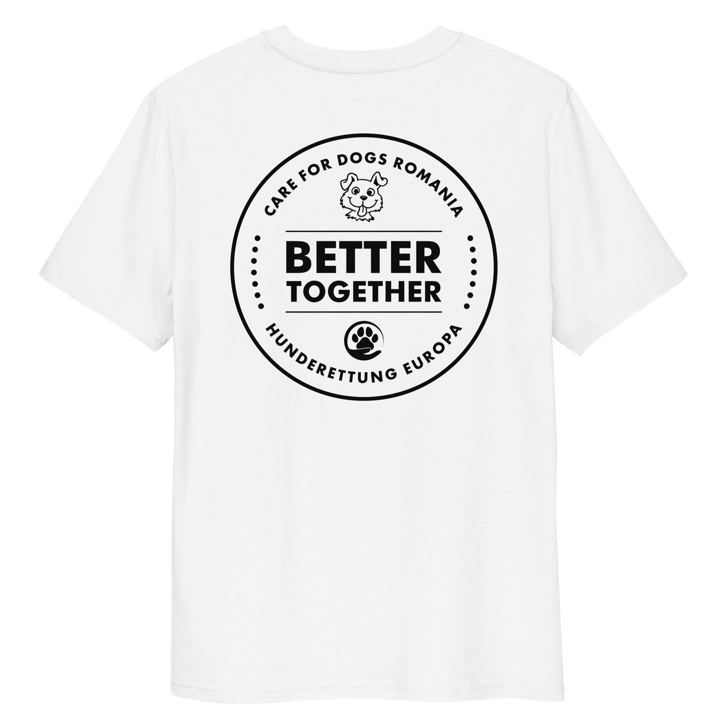 Better Together Hunderettung Europa e.V. & Care for Dogs Bio-Baumwoll-T-Shirt