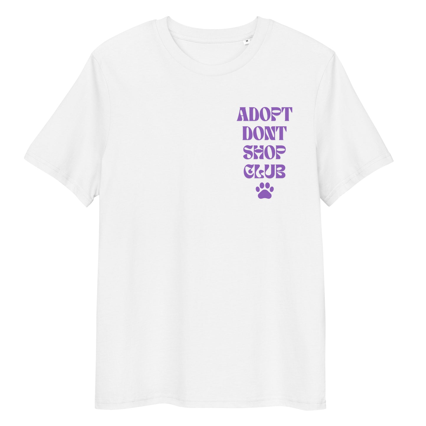 Lavendel ADOPT DONT SHOP CLUB-Bio-Baumwoll-T-Shirt