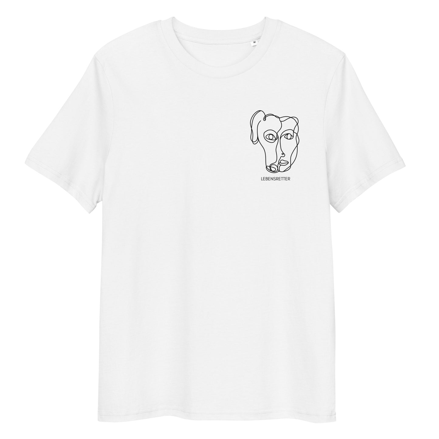 Lebensretter x Hunderettung Europa e.V. Bio-Baumwoll-T-Shirt
