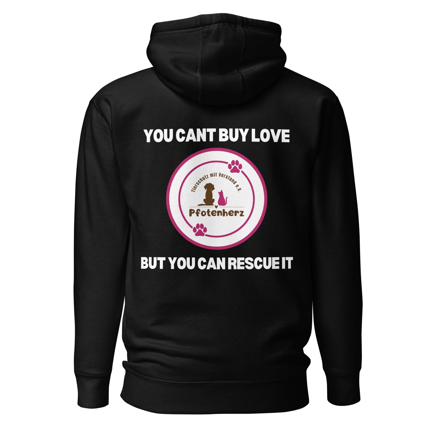 Pfotenherz You cant buy love Hoodie