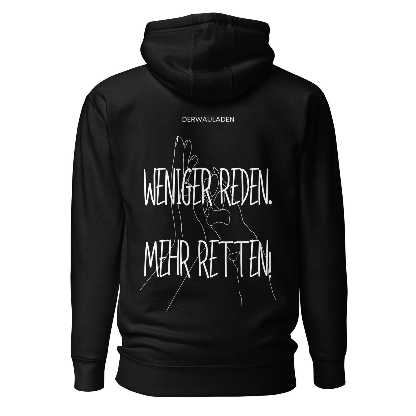 Weniger Reden // Unisex-Hoodie
