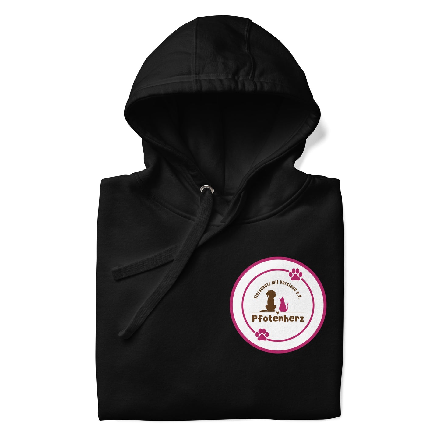 Pfotenherz Hoodie dunkel
