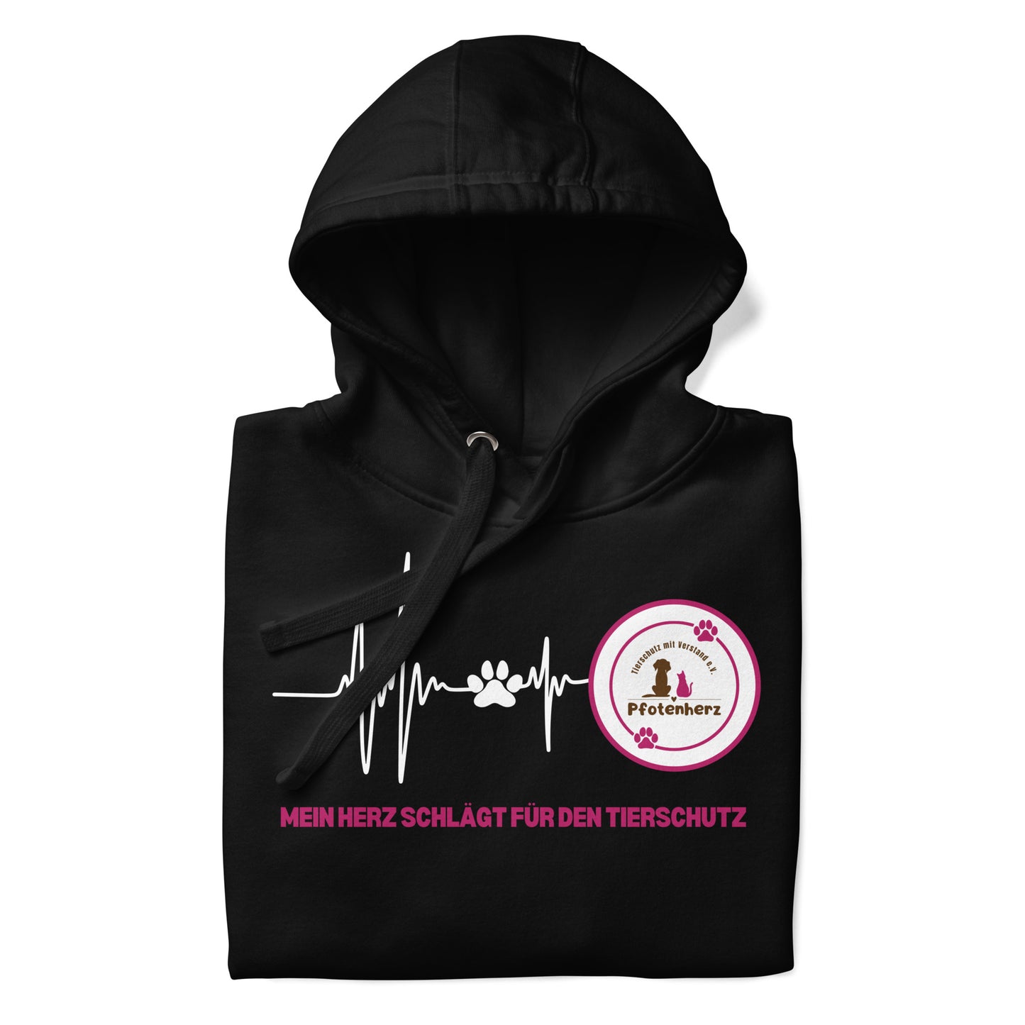 Pfotenherz Mein Herz schlägt Tierschutz Hoodie