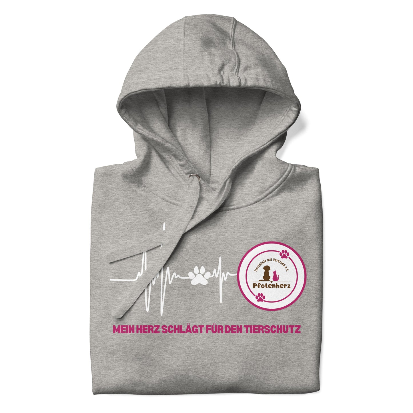Pfotenherz Mein Herz schlägt Tierschutz Hoodie