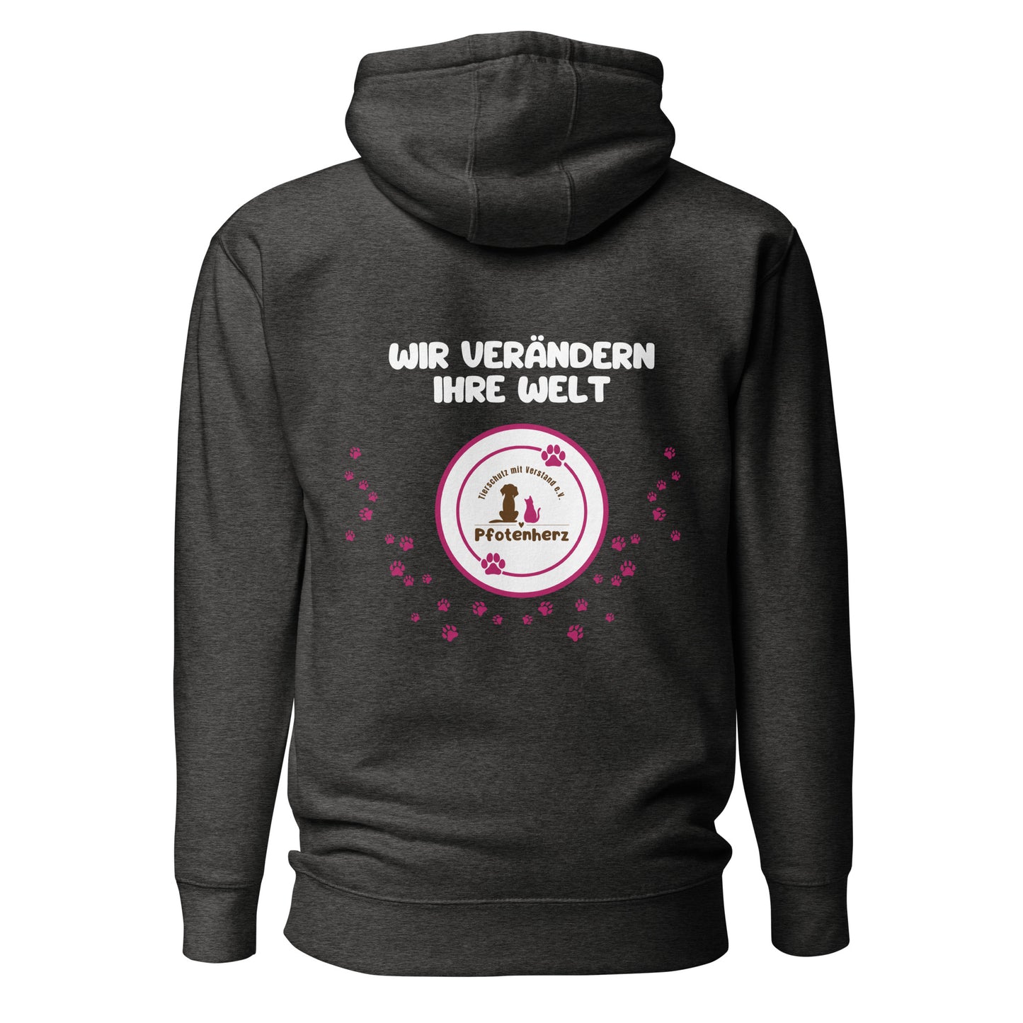 Wir verändern ihre Welt Pfotenherz e.V. // Unisex-Hoodie