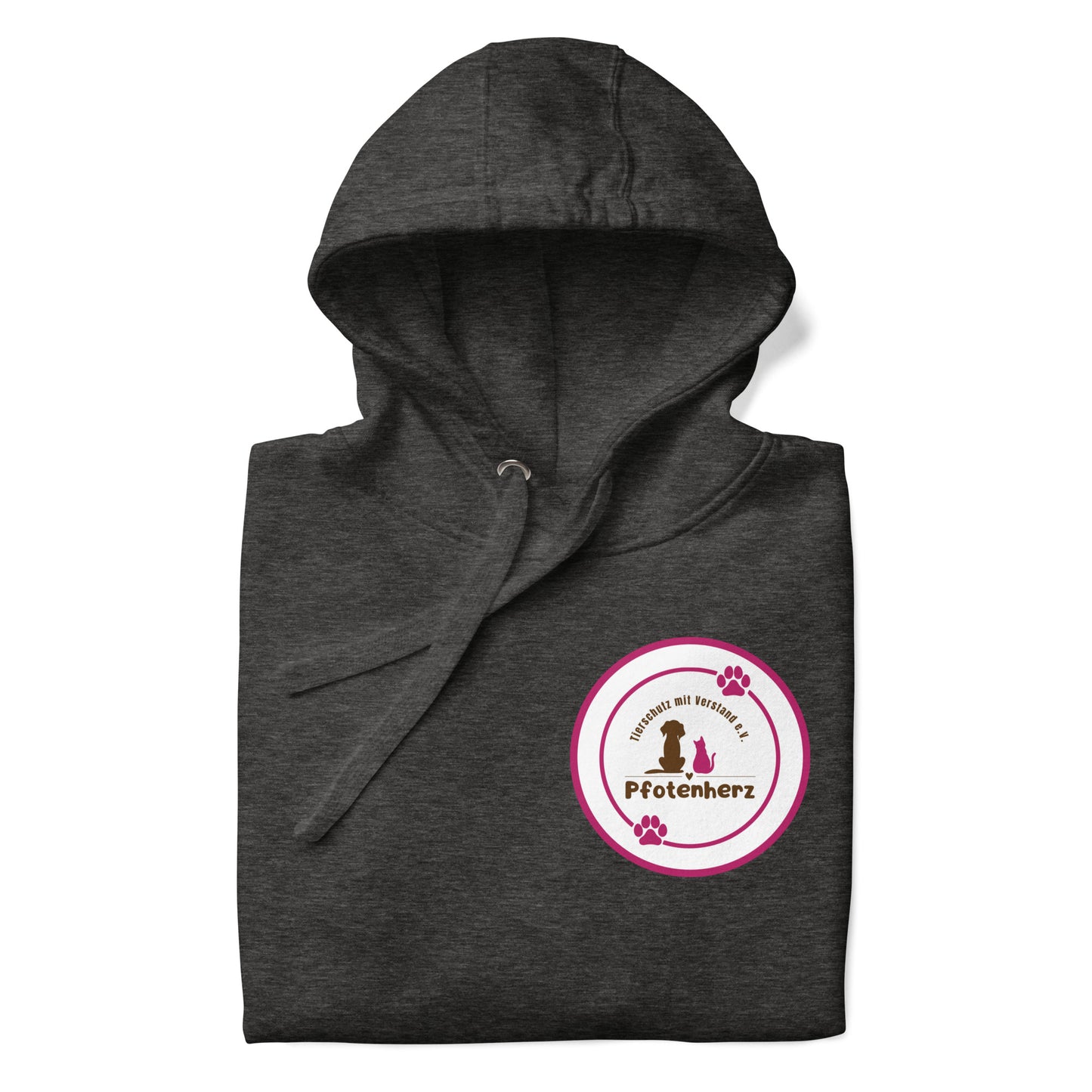 Pfotenherz Hoodie dunkel