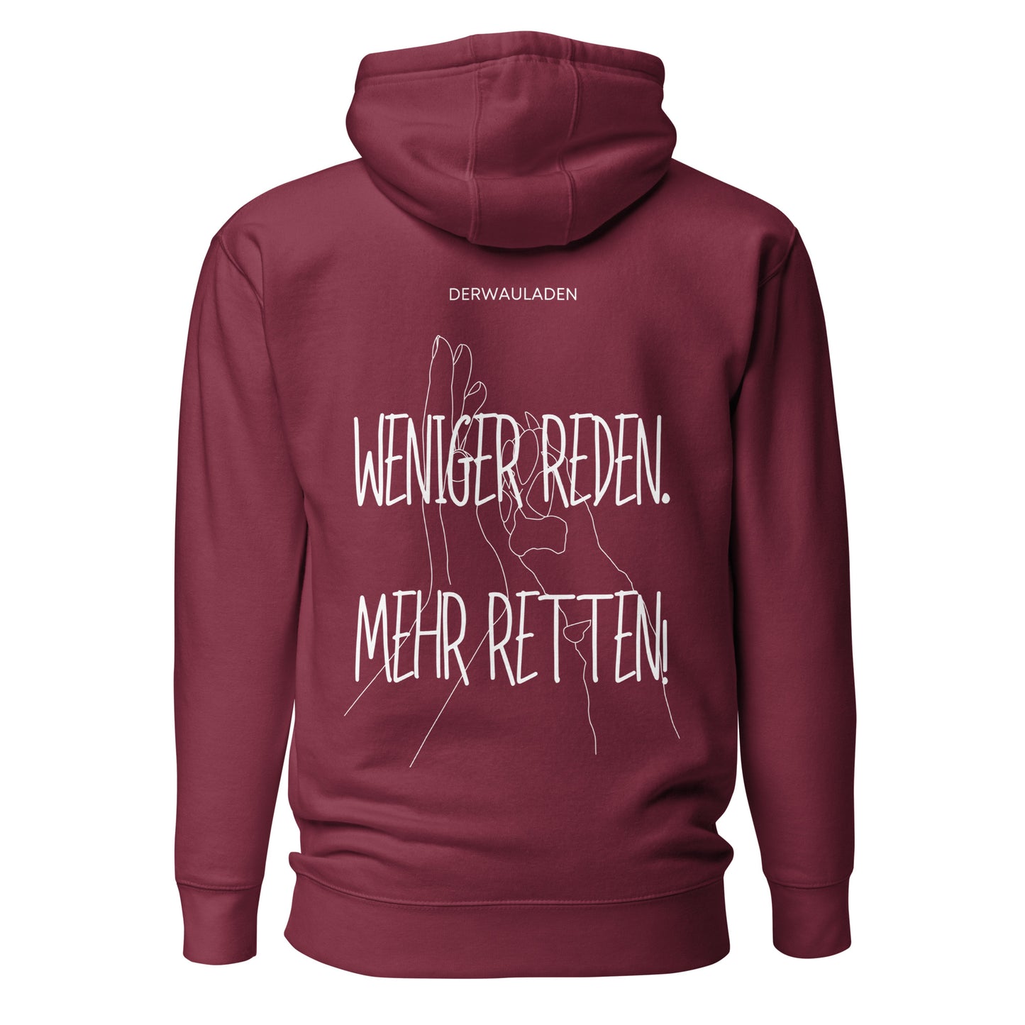 Weniger Reden // Unisex-Hoodie