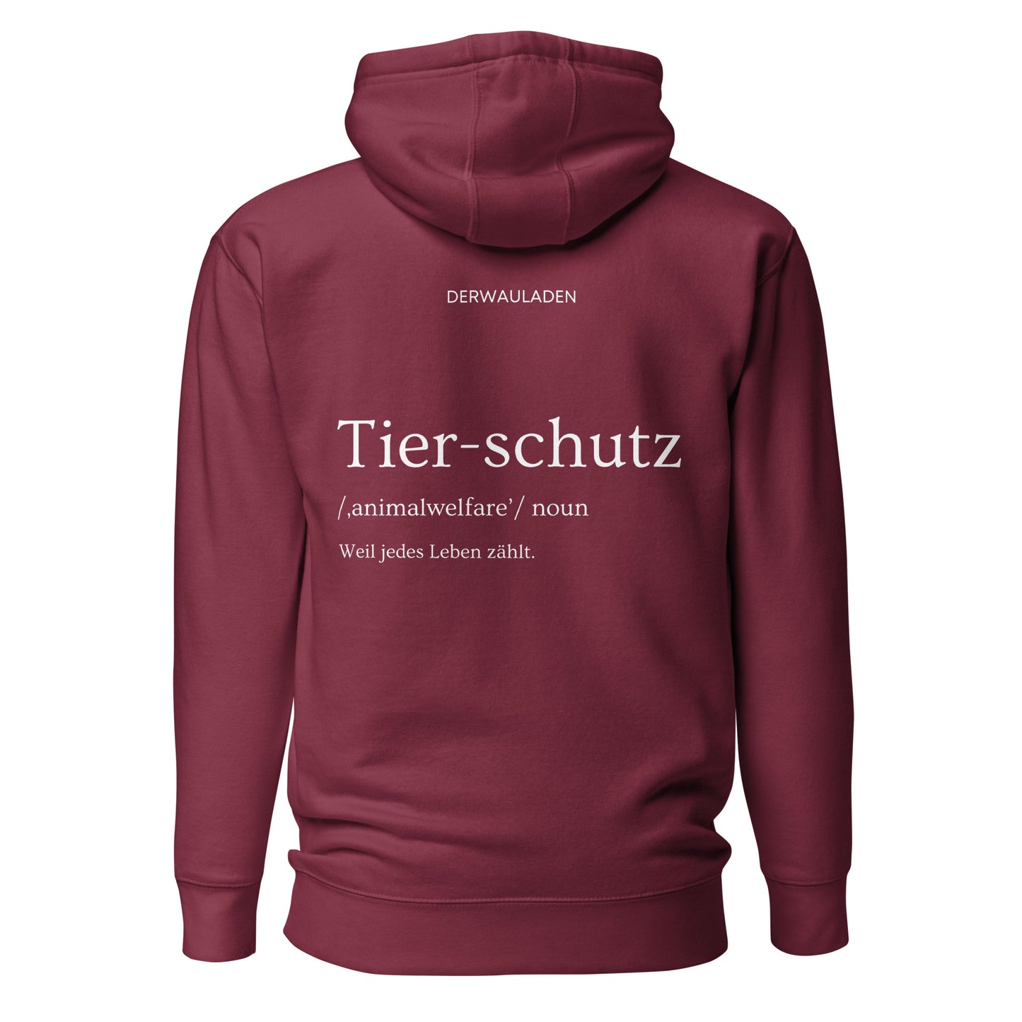 TIERSCHUTZ weil jedes Leben zählt // Unisex-Hoodie