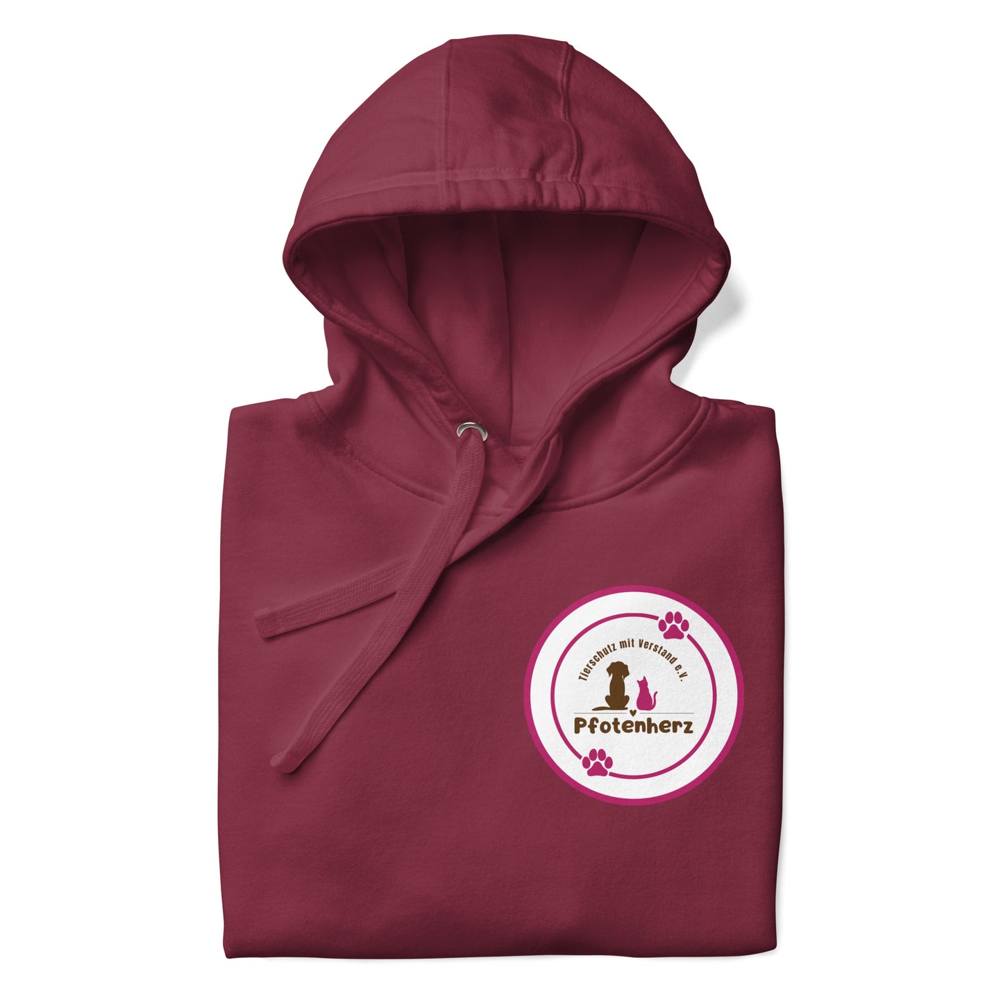 Pfotenherz Hoodie dunkel