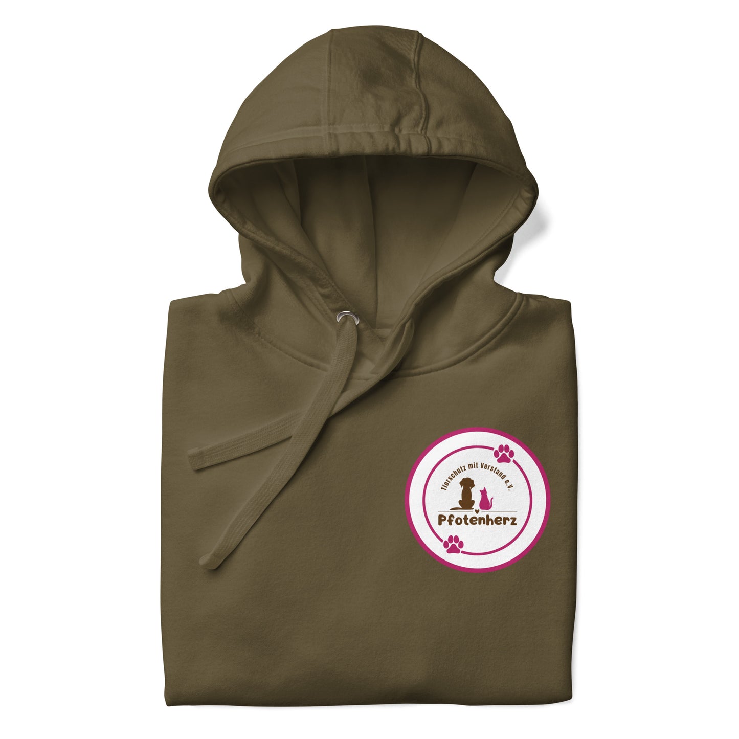 ADOPT DONT SHOP Pfotenherz Hoodie dunkel