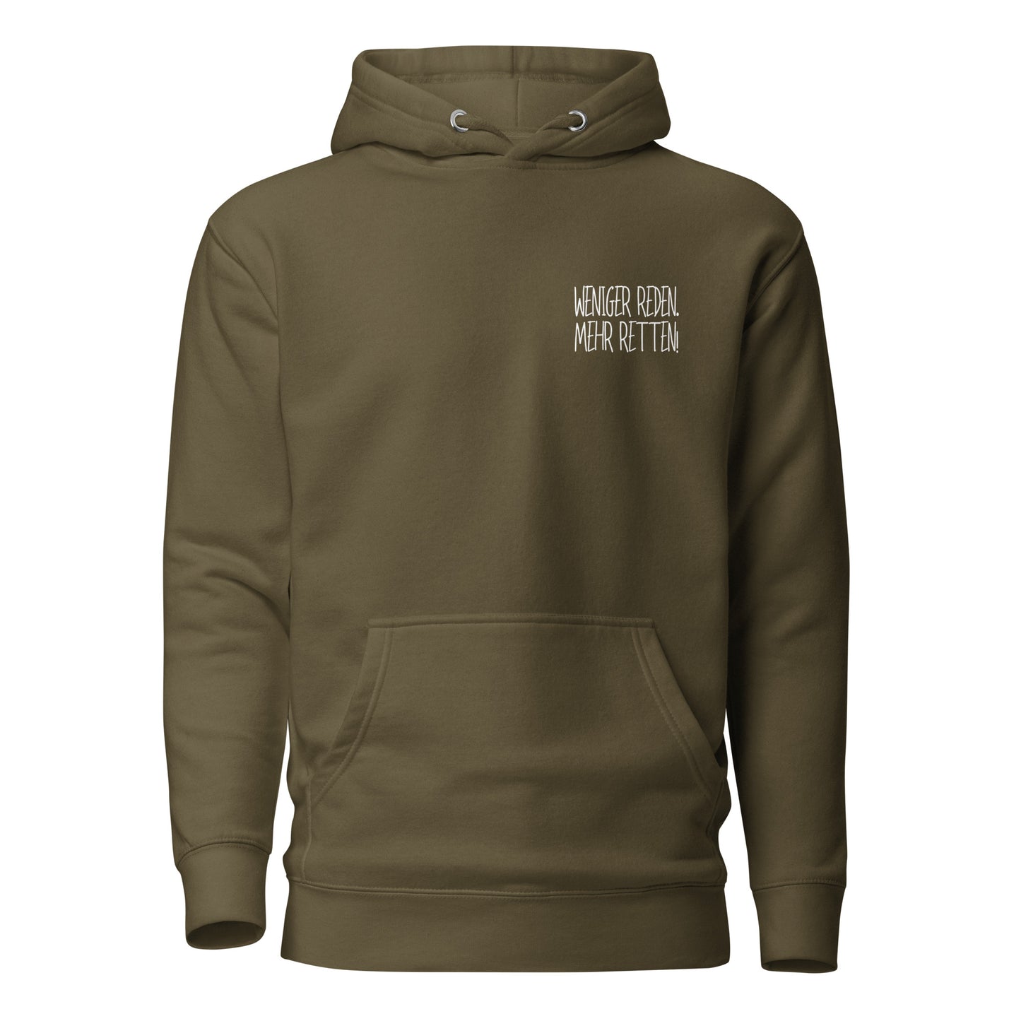 Weniger Reden // Unisex-Hoodie