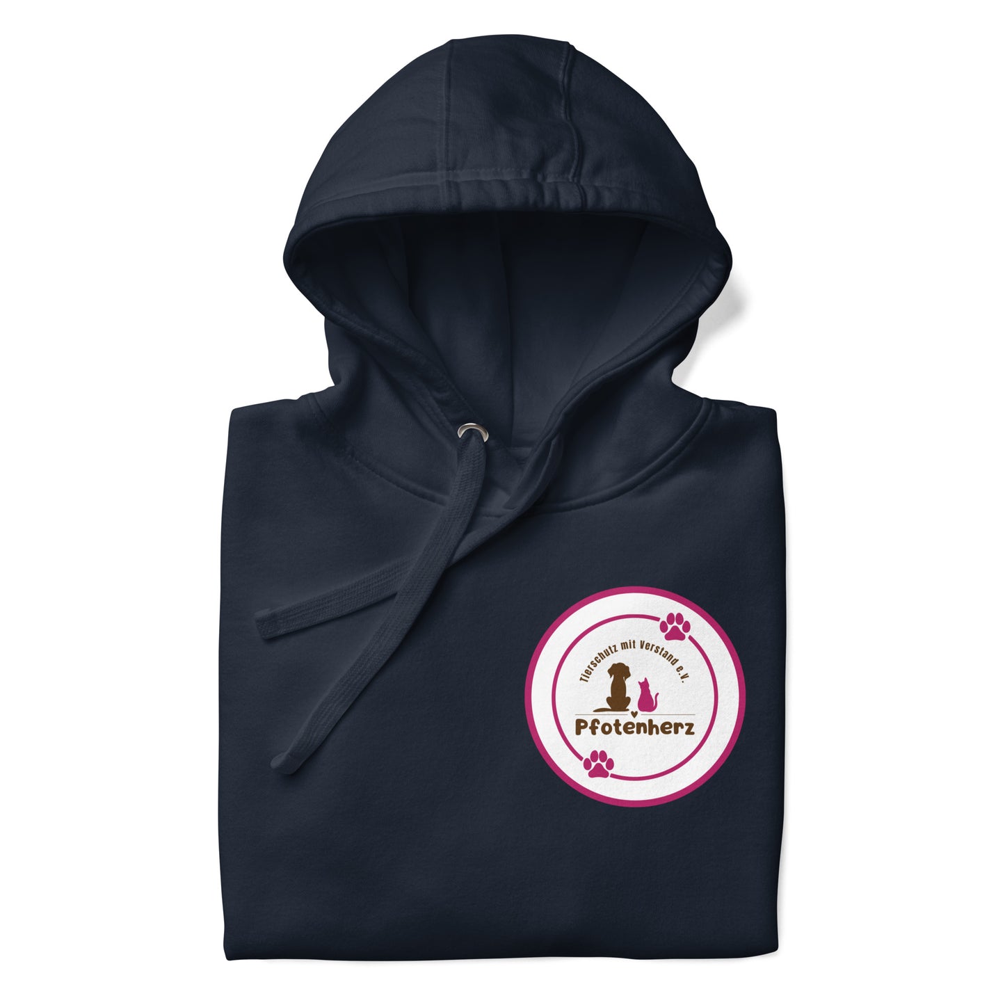Pfotenherz Hoodie dunkel