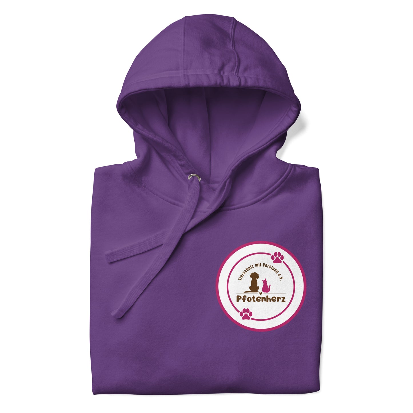 Pfotenherz Hoodie dunkel