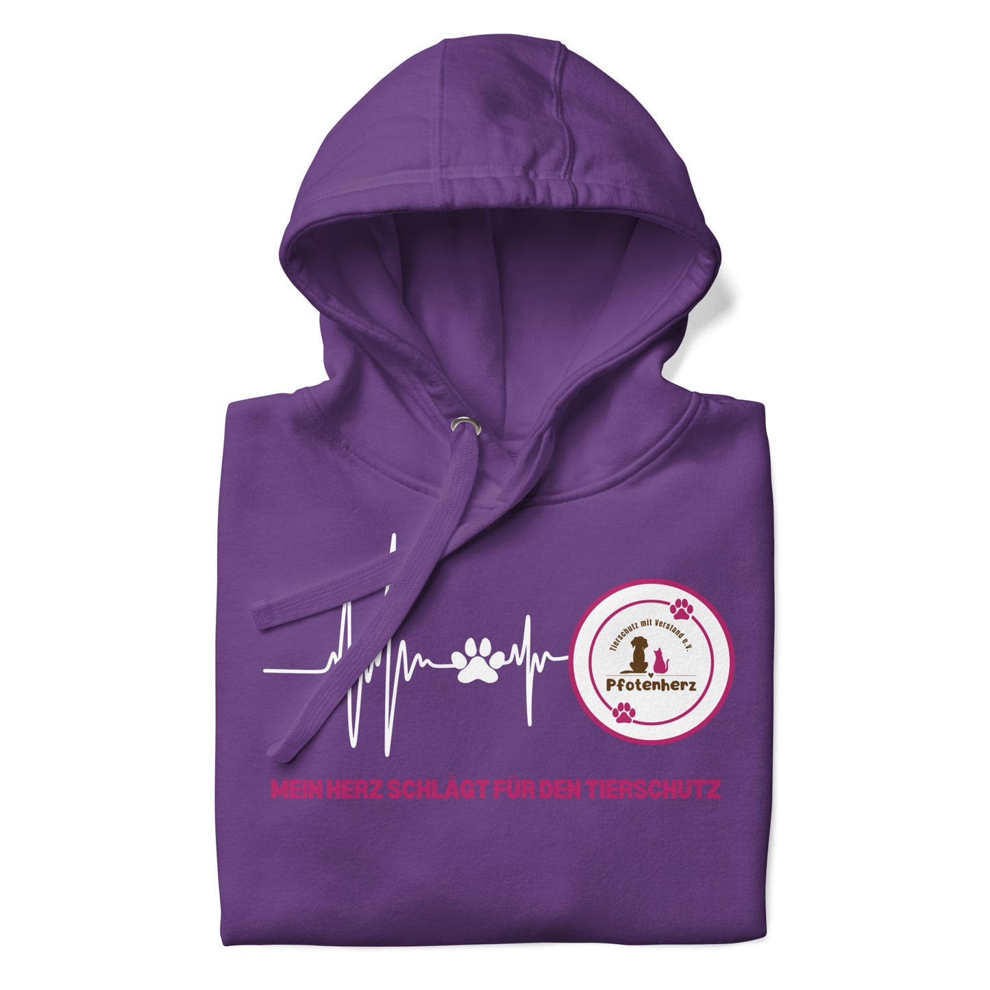 Pfotenherz Mein Herz schlägt Tierschutz Hoodie